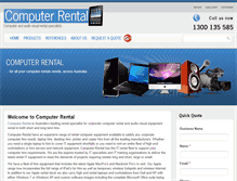 Tablet Screenshot of computer-rental.com.au